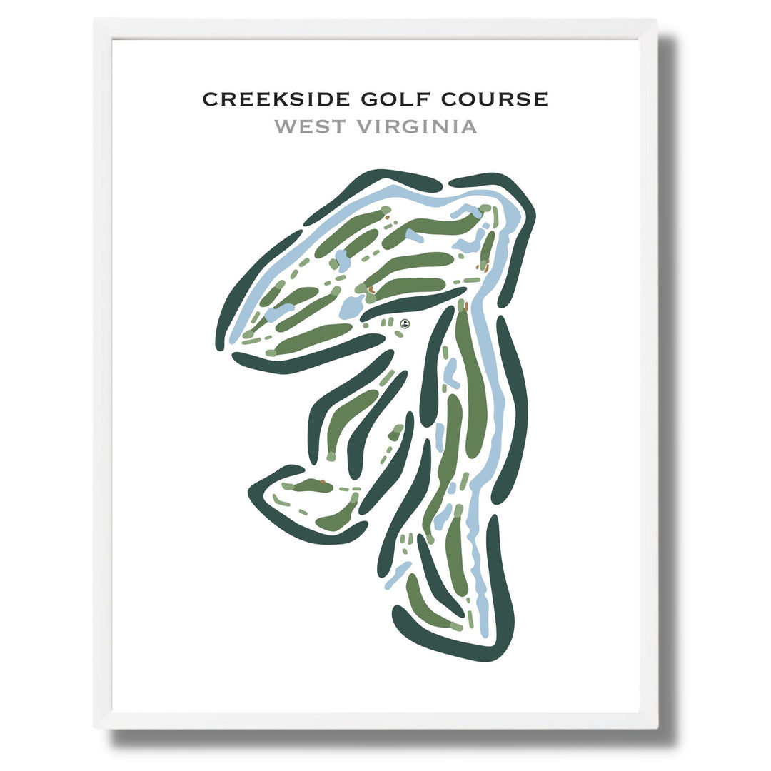 Creekside Golf Course, West Virginia - Printed Golf Courses