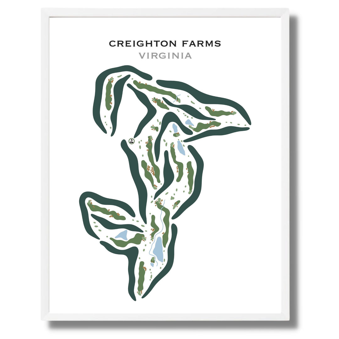 Creighton Farms, Virginia - Printed Golf Courses