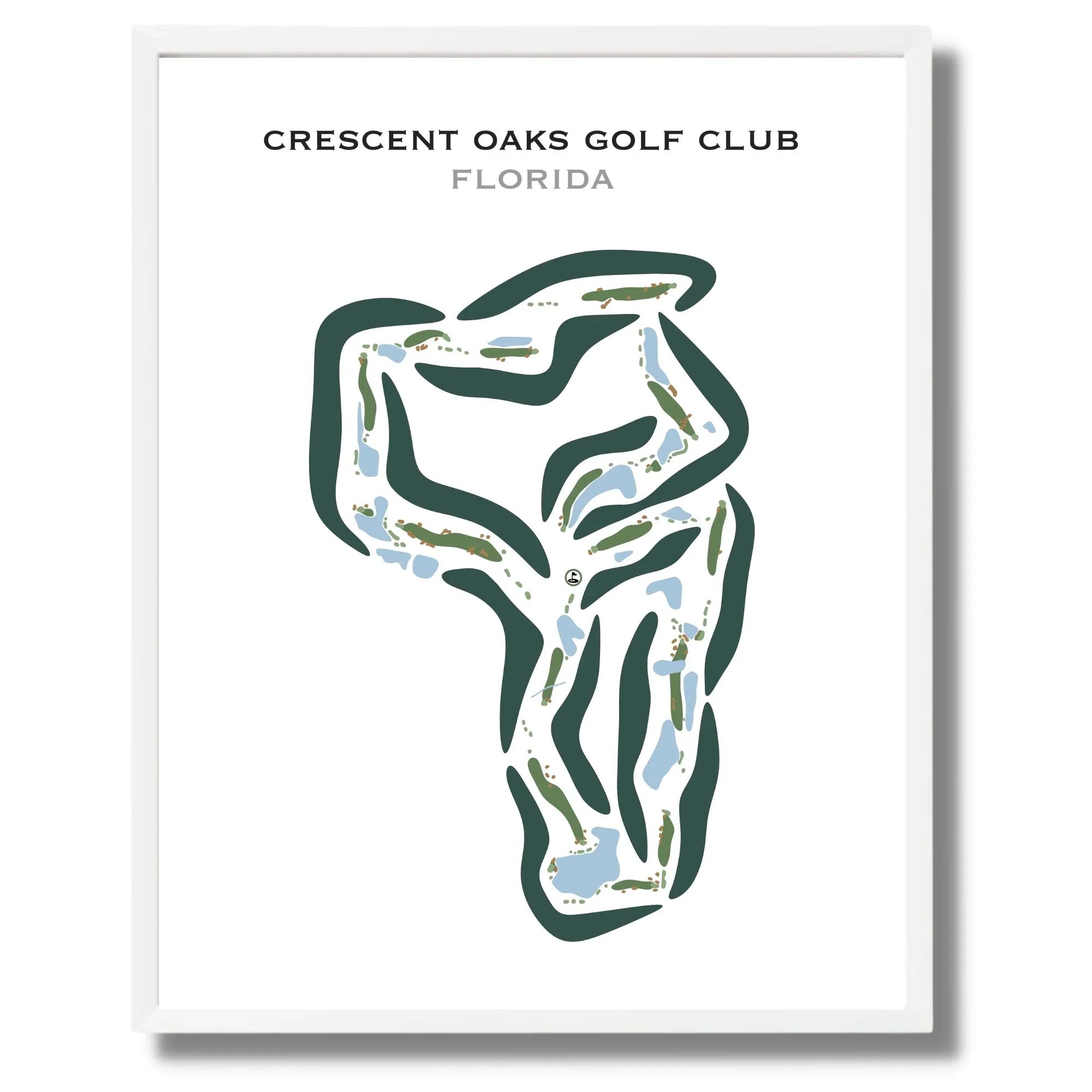 Buy the best printed golf course Crescent Oaks Golf Club, Florida ...
