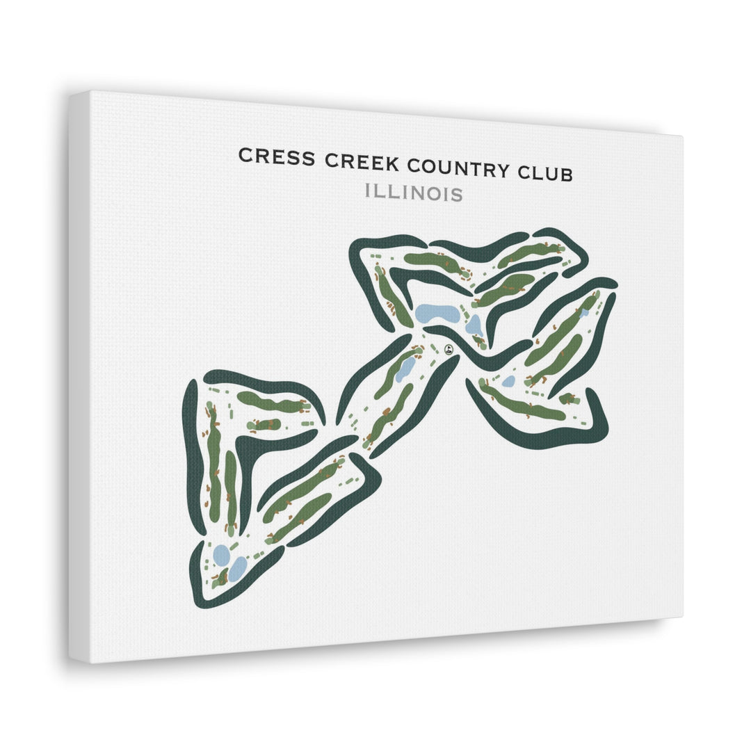 Cress Creek Country Club, Illinois - Printed Golf Courses