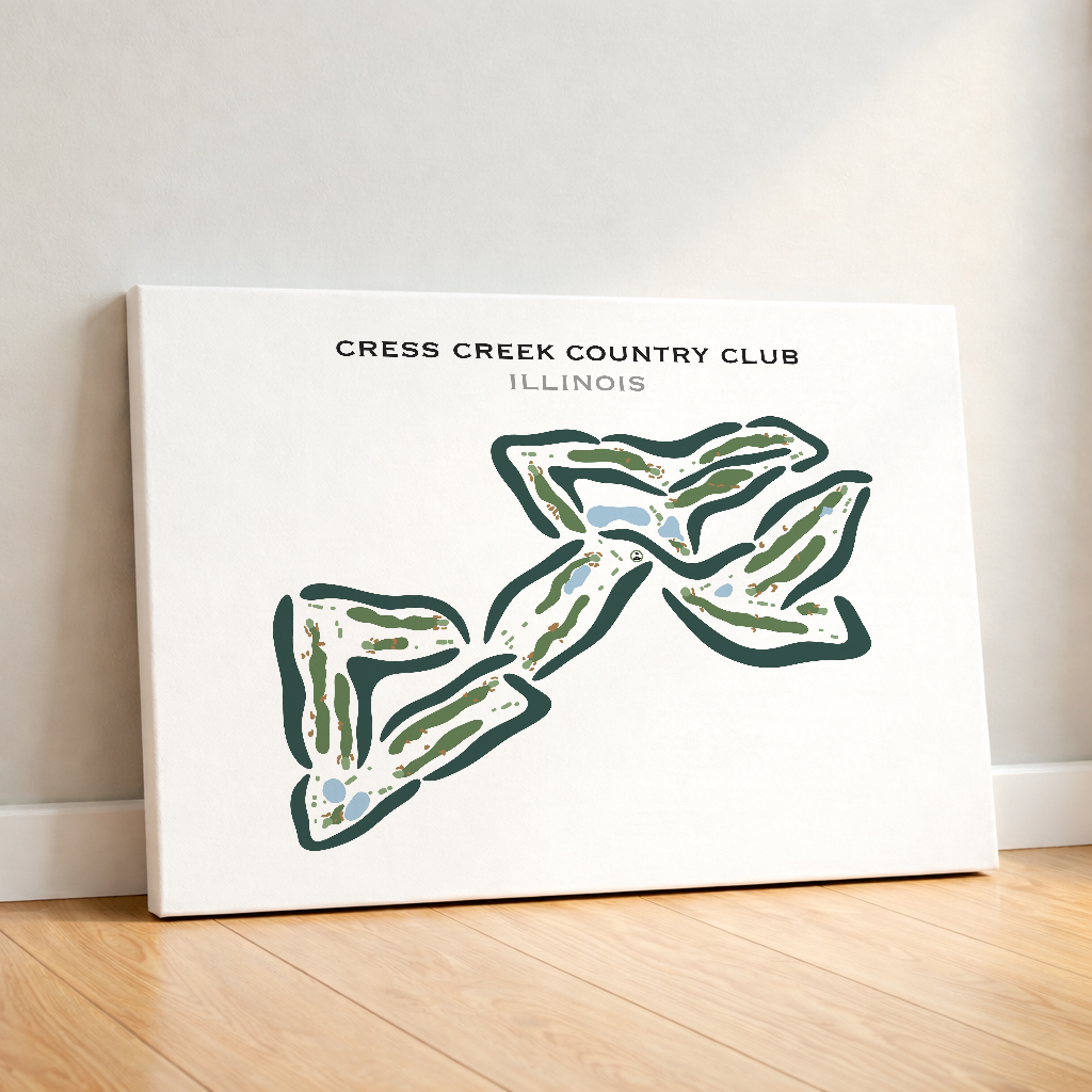 Cress Creek Country Club, Illinois - Printed Golf Courses