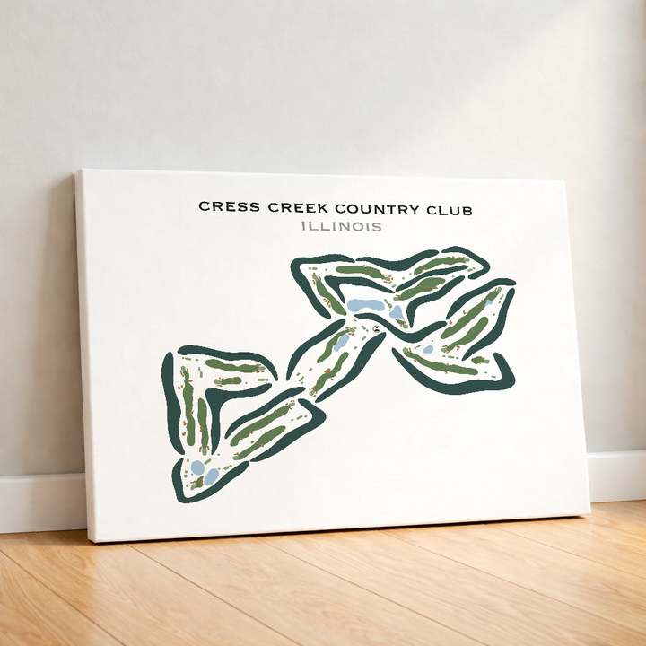 Cress Creek Country Club, Illinois - Printed Golf Courses