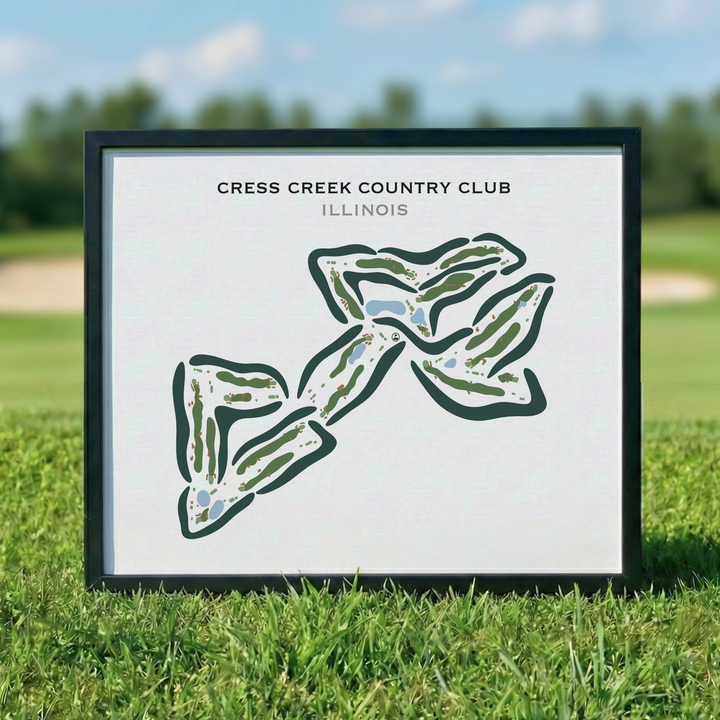 Cress Creek Country Club, Illinois - Printed Golf Courses
