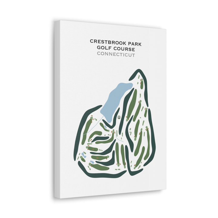 Crestbrook Park Golf Course, Connecticut - Printed Golf Courses