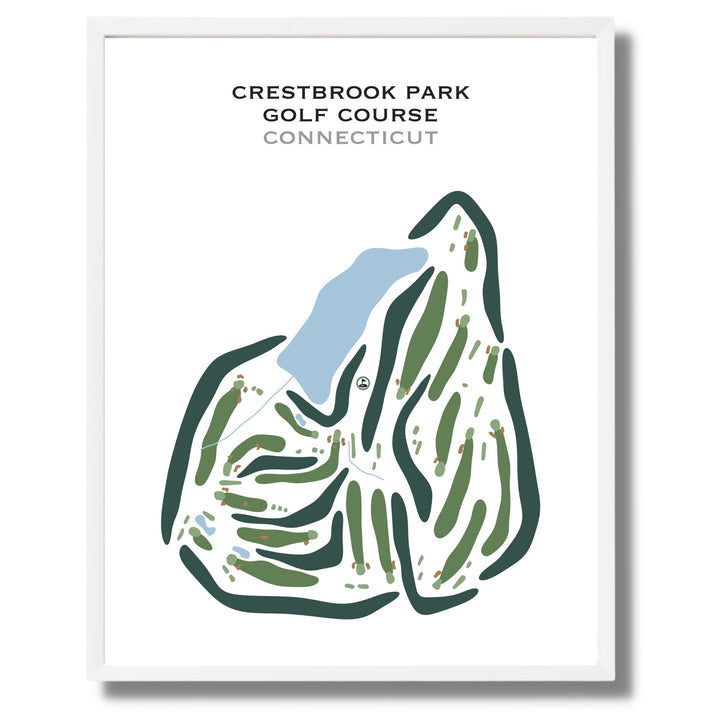 Crestbrook Park Golf Course, Connecticut - Printed Golf Courses