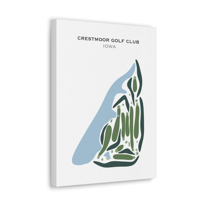 Crestmoor Golf Club, Iowa - Printed Golf Courses