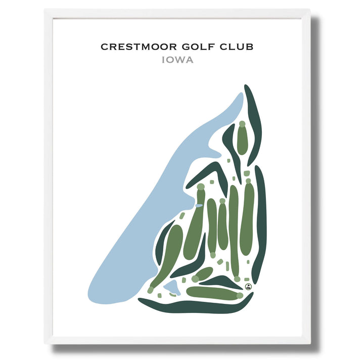 Crestmoor Golf Club, Iowa - Printed Golf Courses