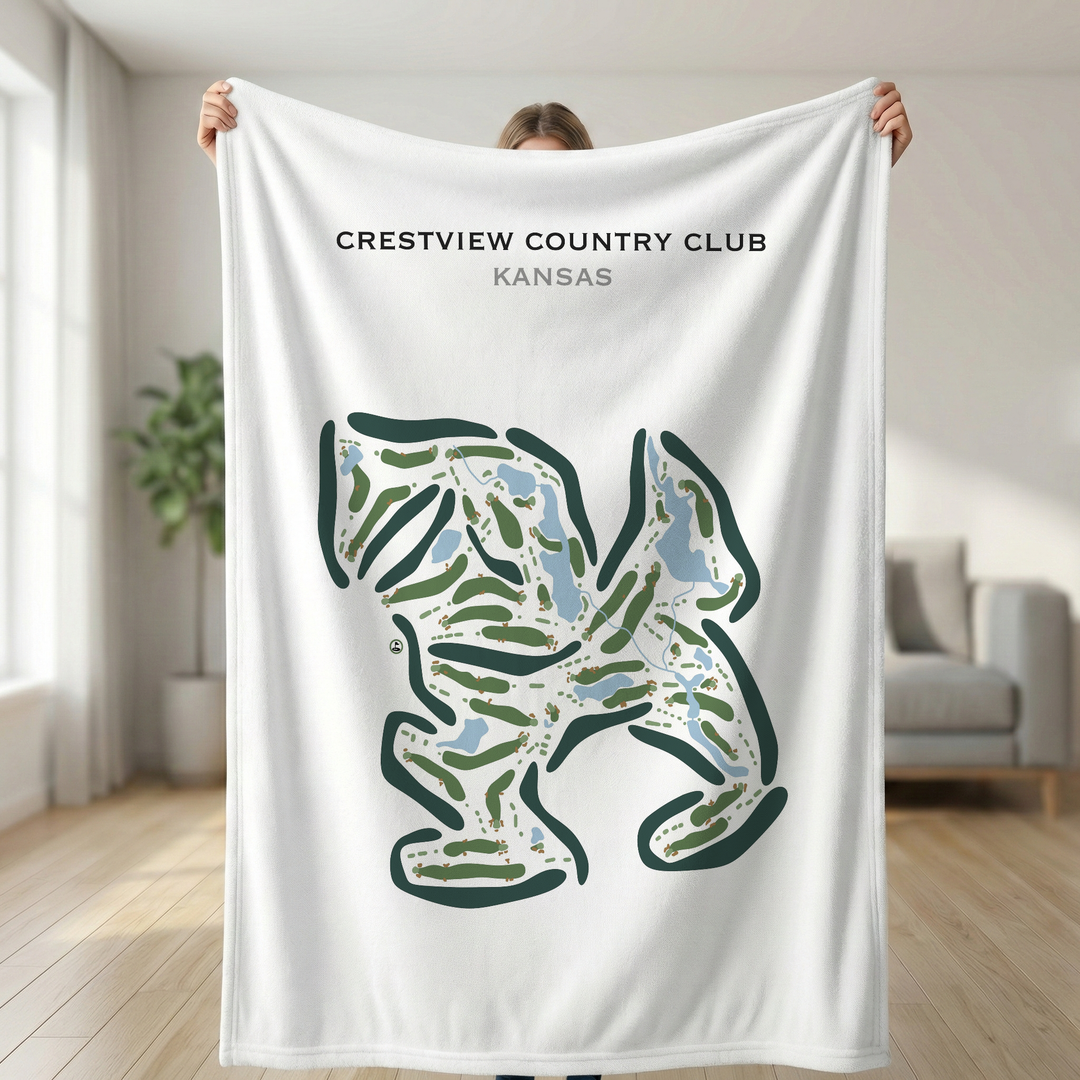 Crestview Country Club, Kansas - Printed Golf Courses
