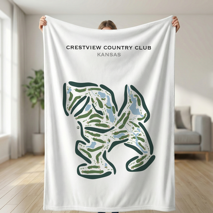 Crestview Country Club, Kansas - Printed Golf Courses