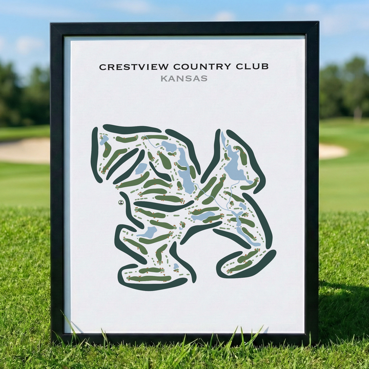 Crestview Country Club, Kansas - Printed Golf Courses
