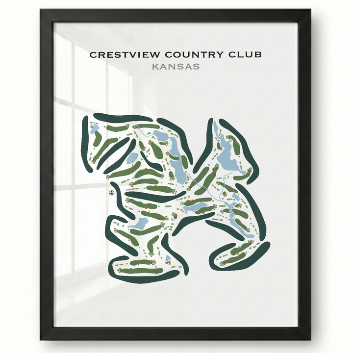 Crestview Country Club, Kansas - Printed Golf Courses