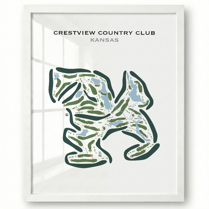 Crestview Country Club, Kansas - Printed Golf Courses