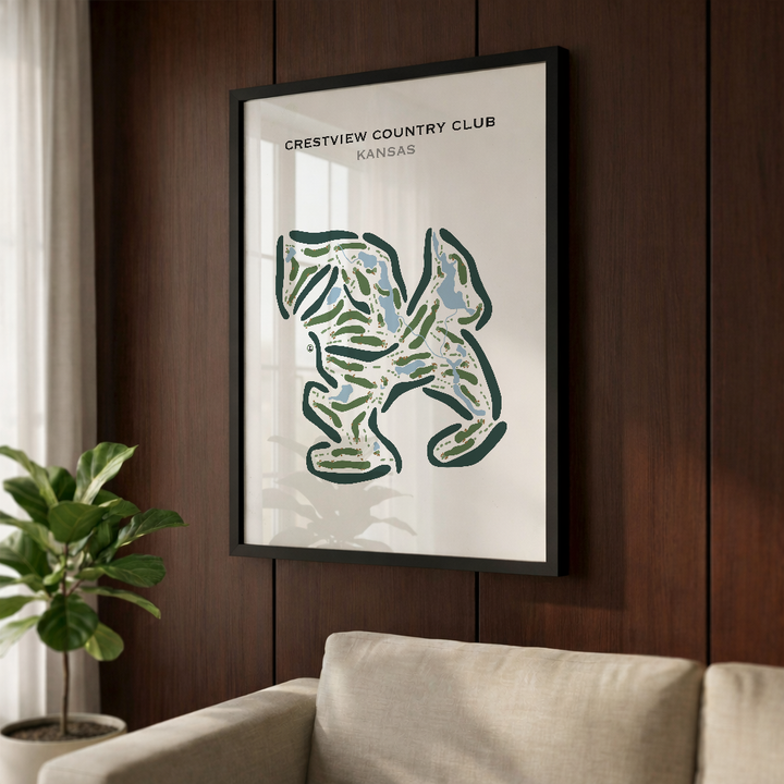 Crestview Country Club, Kansas - Printed Golf Courses