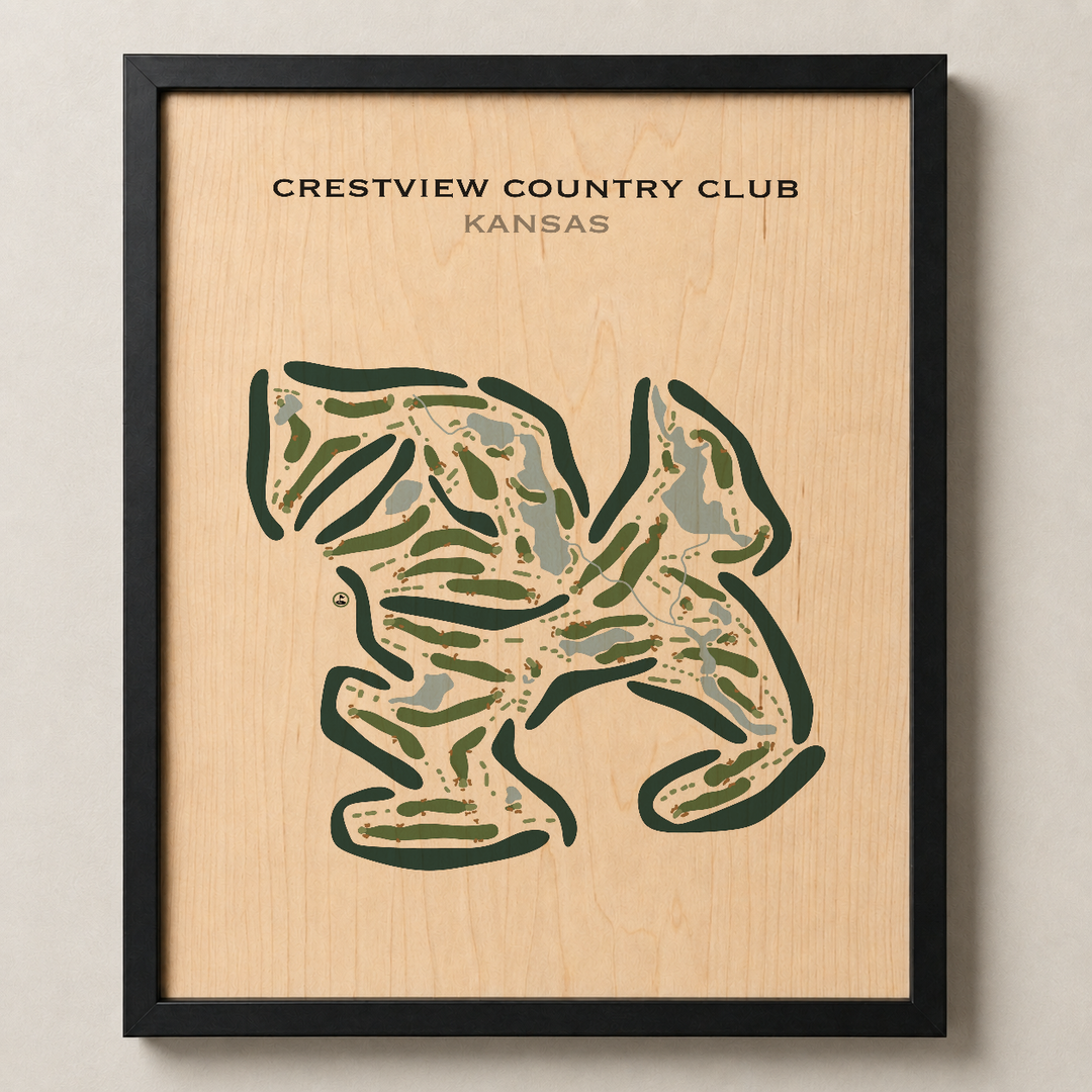 Crestview Country Club, Kansas - Printed Golf Courses