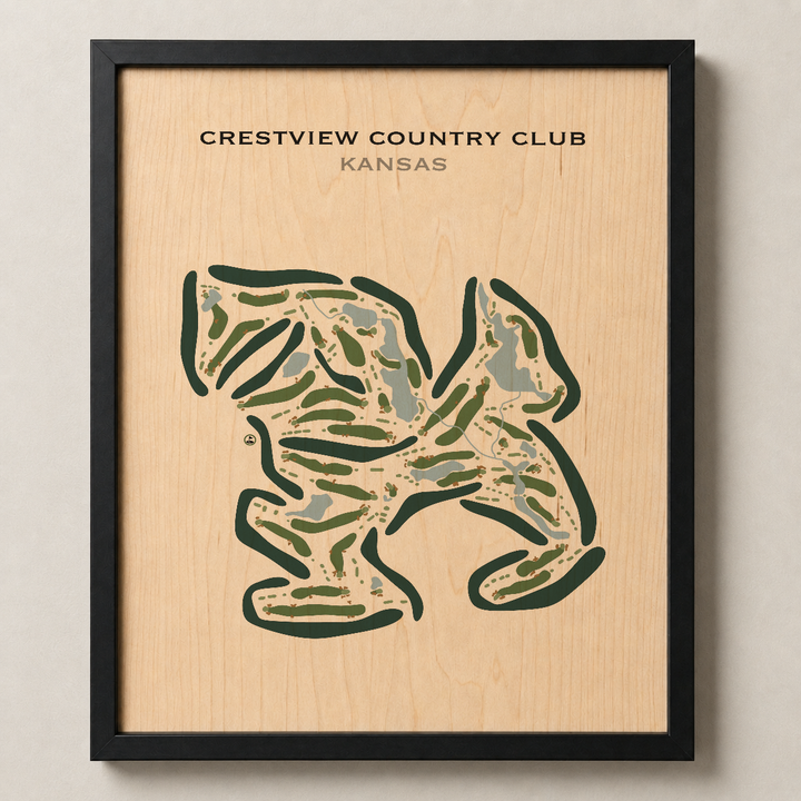 Crestview Country Club, Kansas - Printed Golf Courses