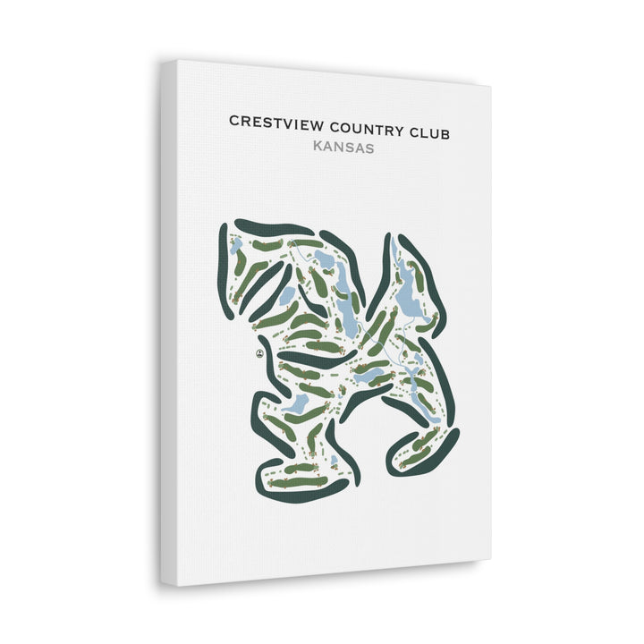 Crestview Country Club, Kansas - Printed Golf Courses