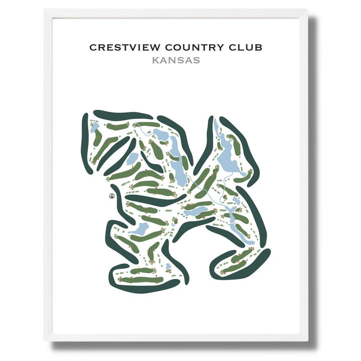 Crestview Country Club, Kansas - Printed Golf Courses