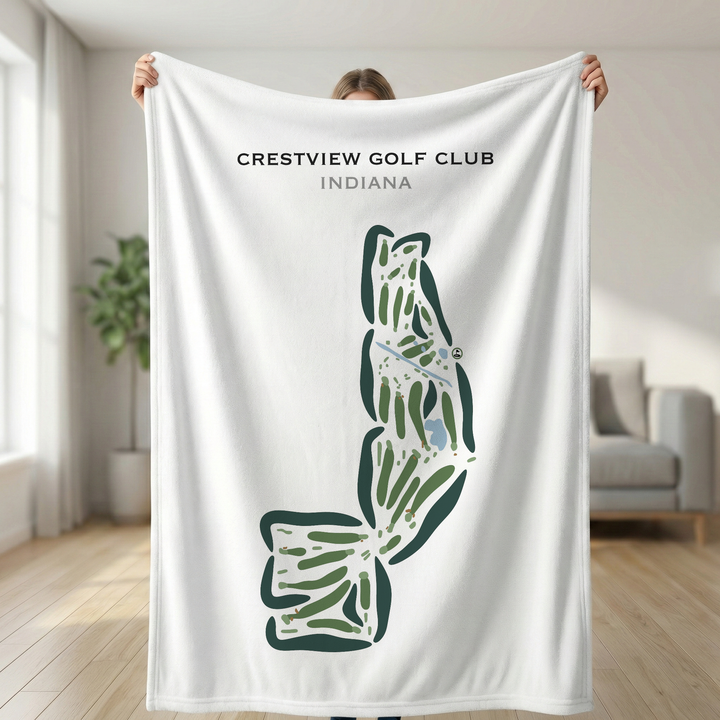Crestview Golf Club, Indiana - Printed Golf Courses