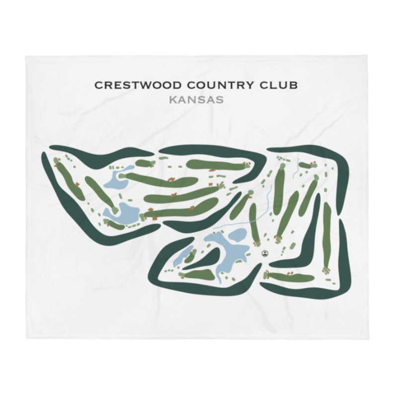 Crestwood Country Club, Kansas - Printed Golf Courses