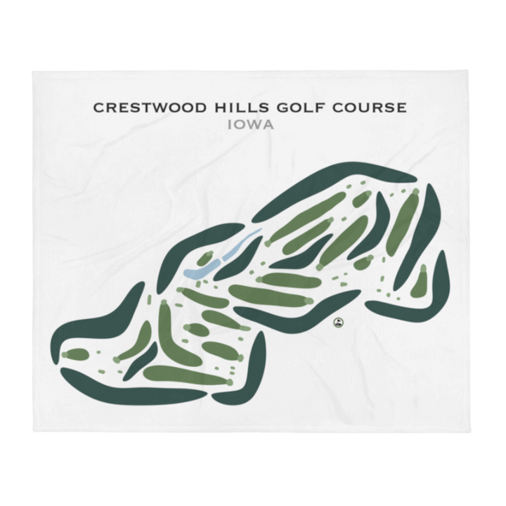 Crestwood Hills Golf Course, Iowa - Printed Golf Courses