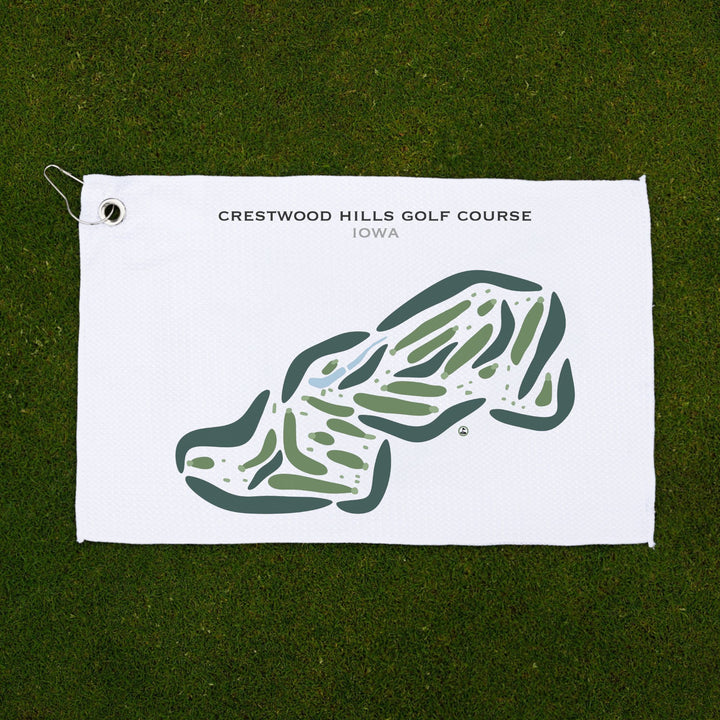 Crestwood Hills Golf Course, Iowa - Printed Golf Courses