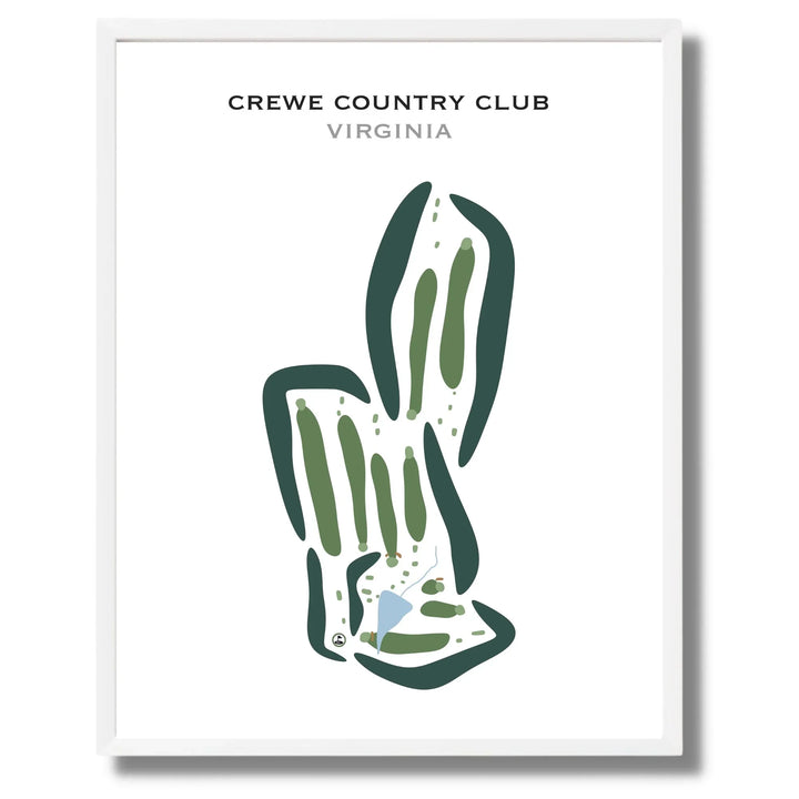 Crewe Country Club, Virginia - Printed Golf Courses