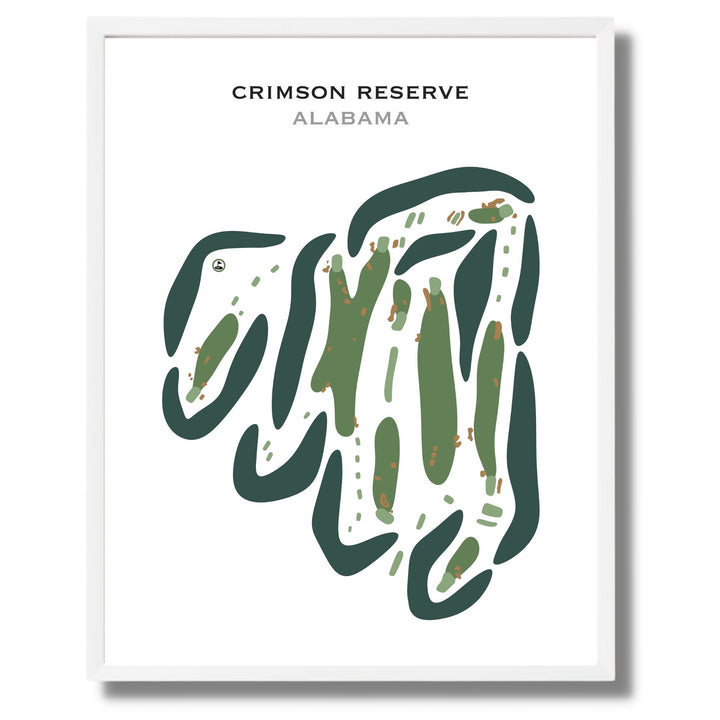 Crimson Reserve, Alabama - Printed Golf Courses