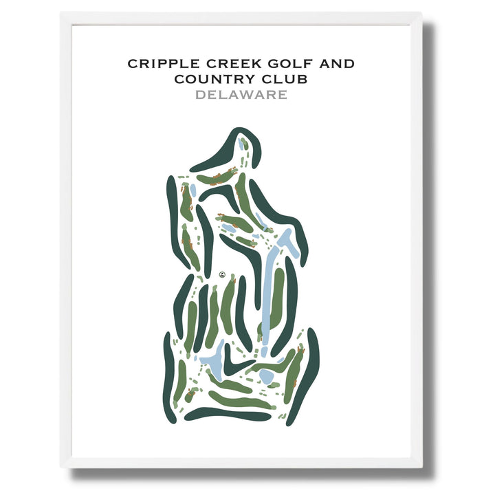 Cripple Creek Golf and Country Club, Delaware - Printed Golf Courses