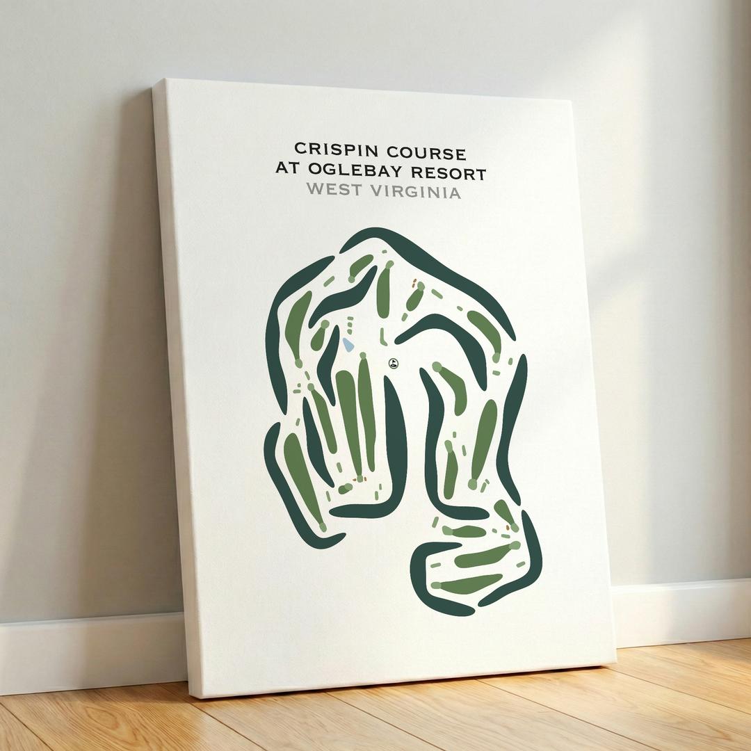 Crispin Golf Course At Oglebay Resort, West Virginia - Printed Golf Courses