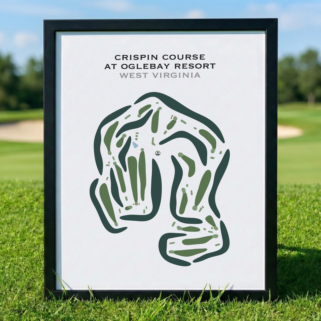 Crispin Golf Course At Oglebay Resort, West Virginia - Printed Golf Courses