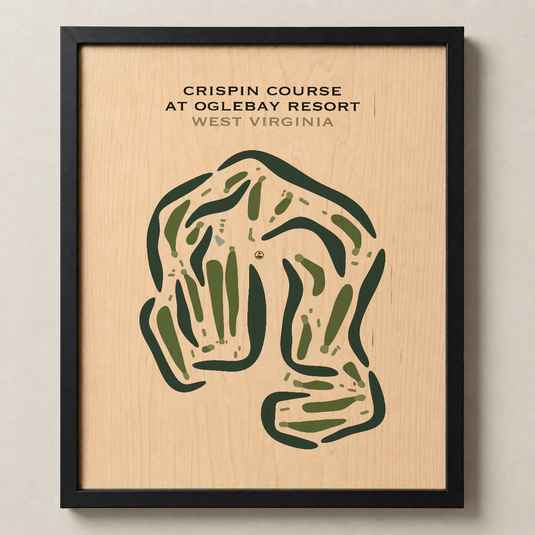 Crispin Golf Course At Oglebay Resort, West Virginia - Printed Golf Courses