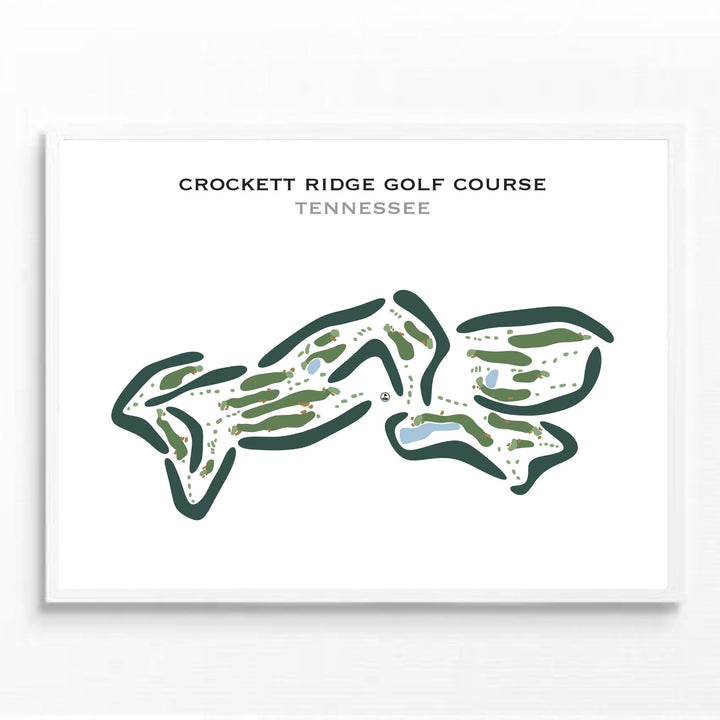 Crockett Ridge Golf Course, Tennessee - Printed Golf Courses