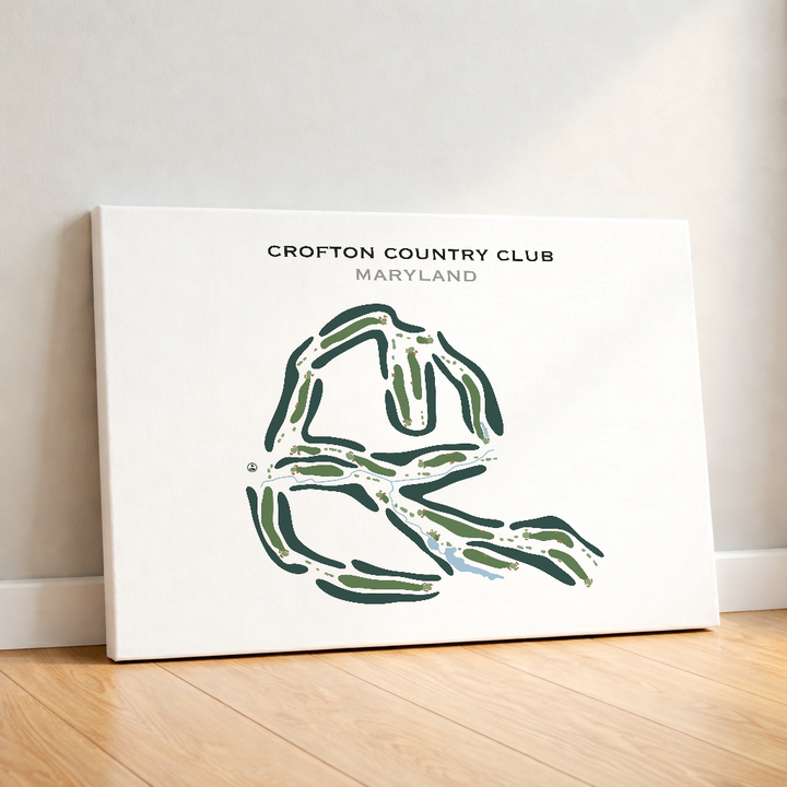 Crofton Country Club, Maryland - Printed Golf Course