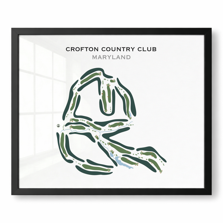 Crofton Country Club, Maryland - Printed Golf Course