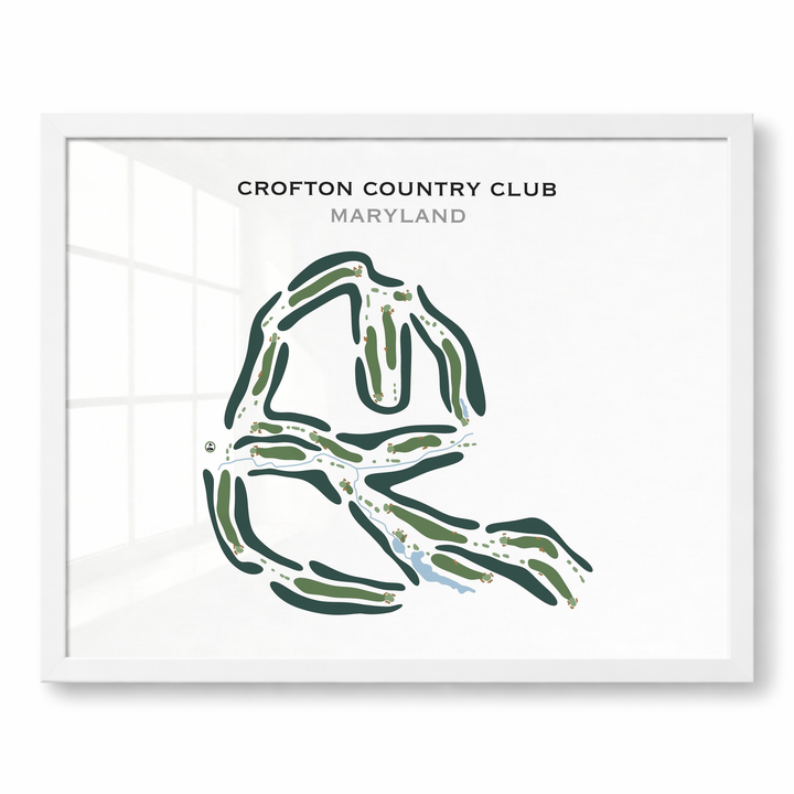 Crofton Country Club, Maryland - Printed Golf Course