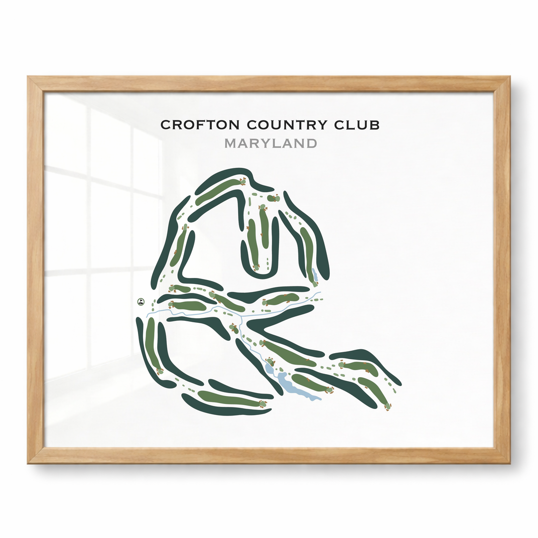 Crofton Country Club, Maryland - Printed Golf Course