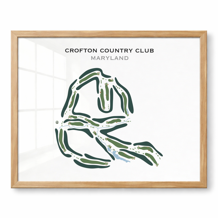 Crofton Country Club, Maryland - Printed Golf Course