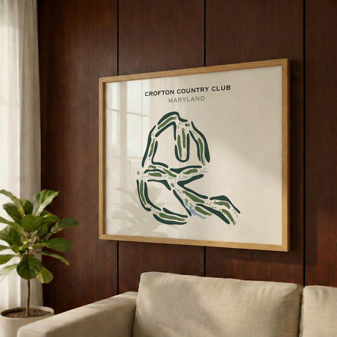 Crofton Country Club, Maryland - Printed Golf Course