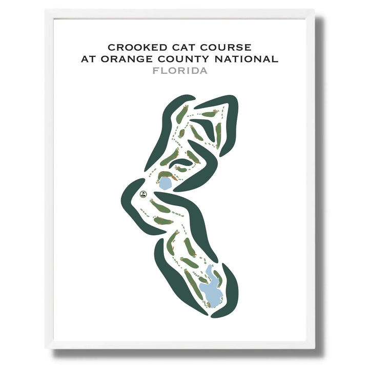 Crooked Cat Course at Orange County National, Winter Garden, Florida - Printed Golf Courses