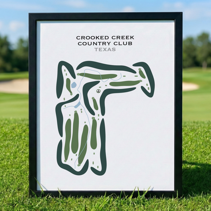 Crooked Creek Country Club, Texas - Printed Golf Courses