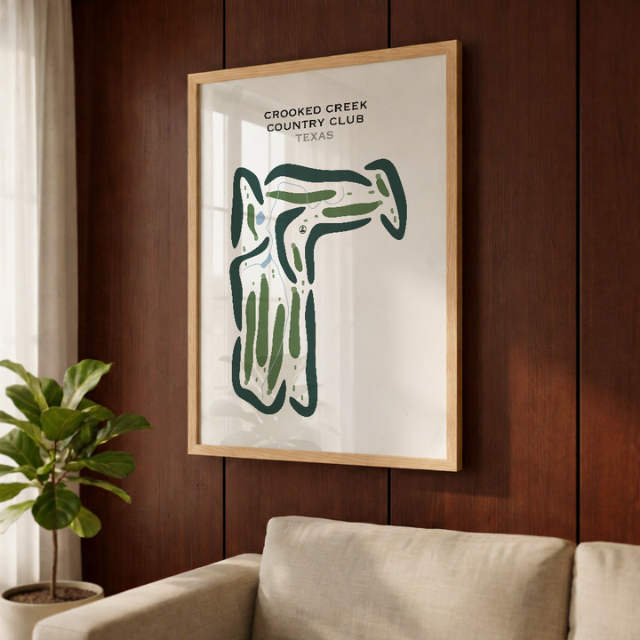 Crooked Creek Country Club, Texas - Printed Golf Courses