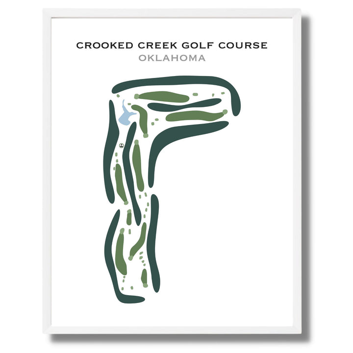 Crooked Creek Golf Course, Oklahoma - Printed Golf Courses