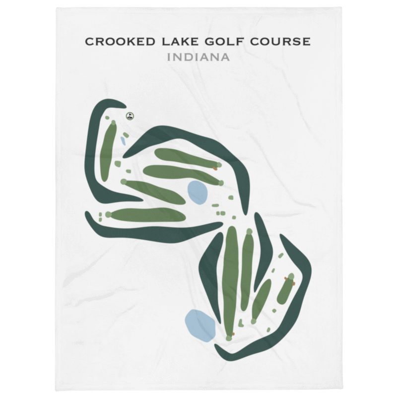 Crooked Lake Golf Course, Indiana - Printed Golf Courses