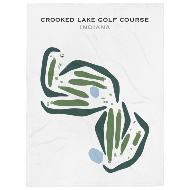 Crooked Lake Golf Course, Indiana - Printed Golf Courses