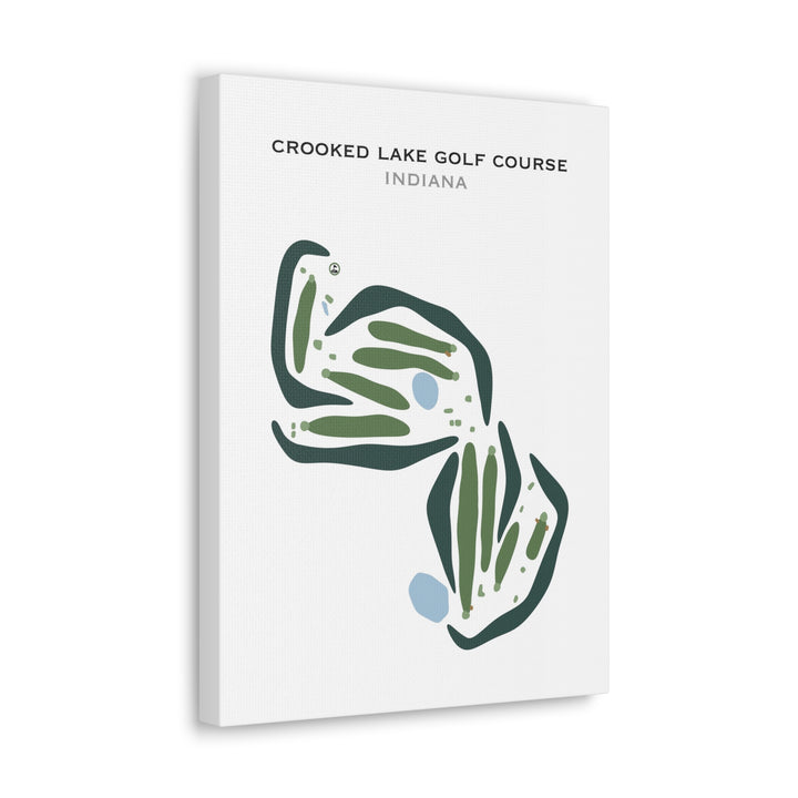 Crooked Lake Golf Course, Indiana - Printed Golf Courses