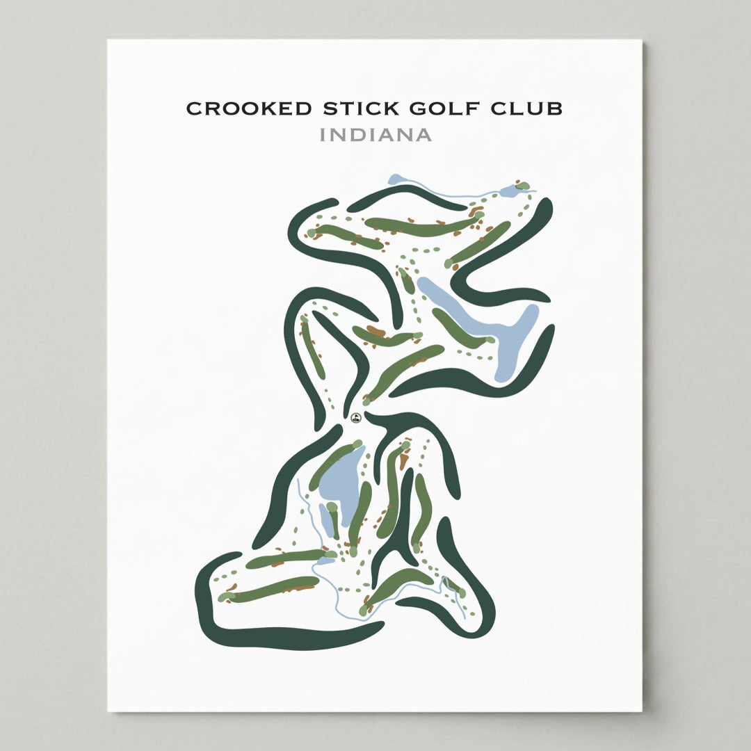 Crooked Stick Golf Club, Indiana - Printed Golf Courses