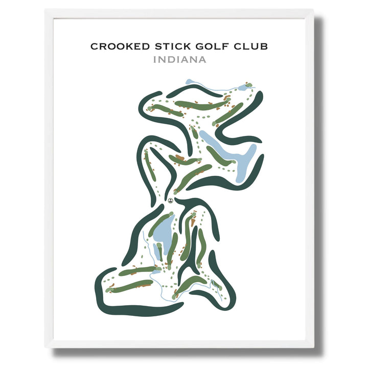 Crooked Stick Golf Club, Indiana - Printed Golf Courses