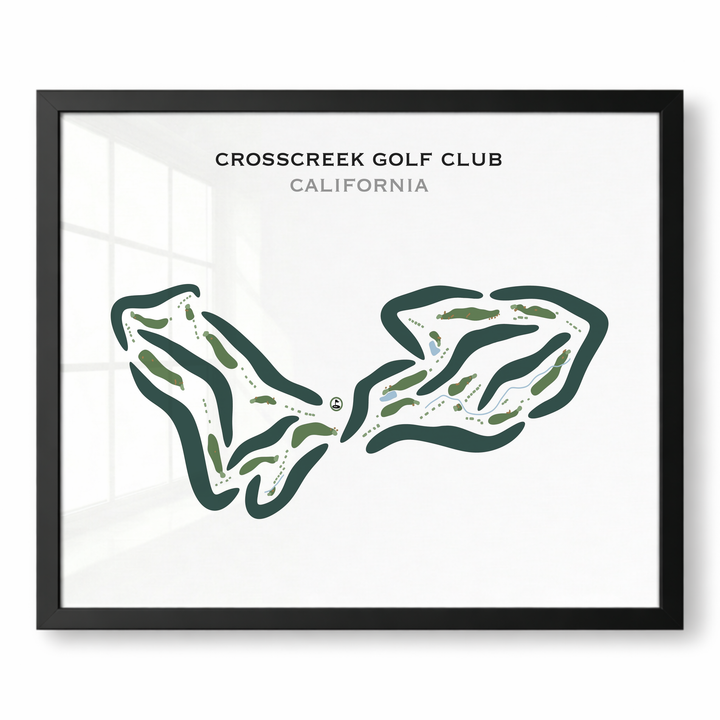 CrossCreek Golf Club, California - Printed Golf Courses