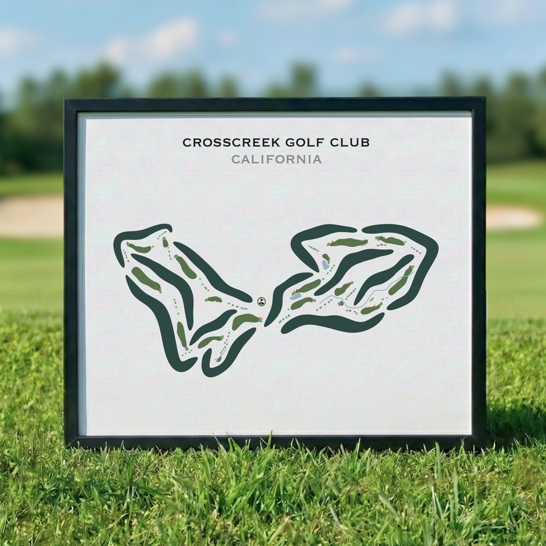 CrossCreek Golf Club, California - Printed Golf Courses