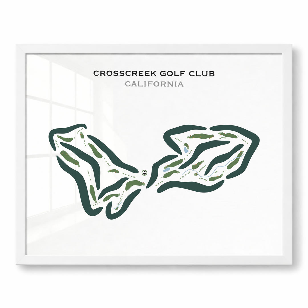CrossCreek Golf Club, California - Printed Golf Courses
